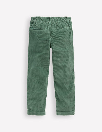 Everyday Straight Leg Trousers-Smoke Pine Cord-2