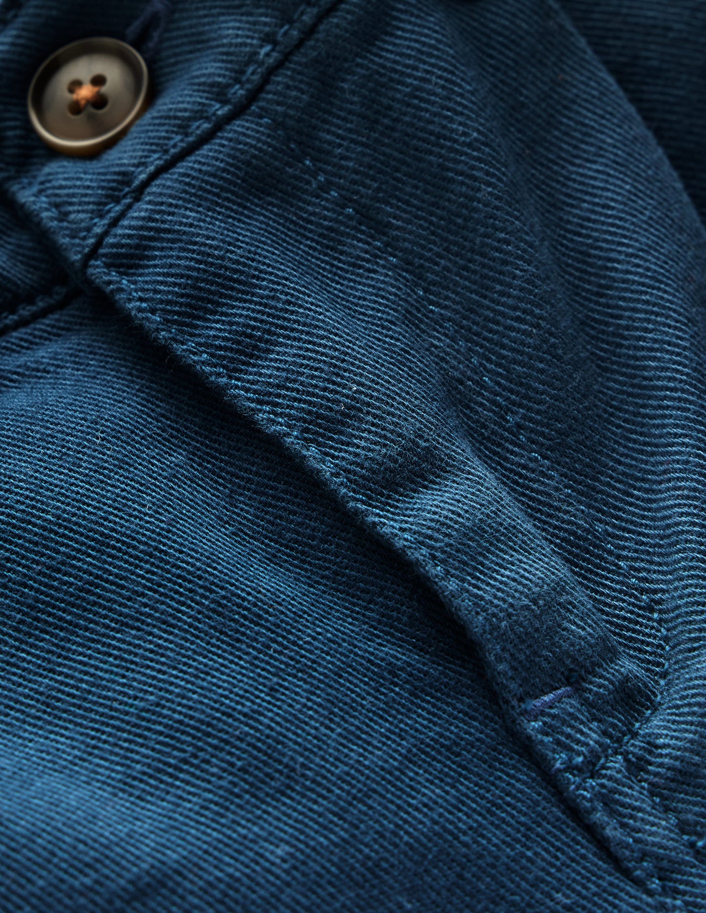 Everyday Straight Leg Trousers-Blueberry Pie Twill