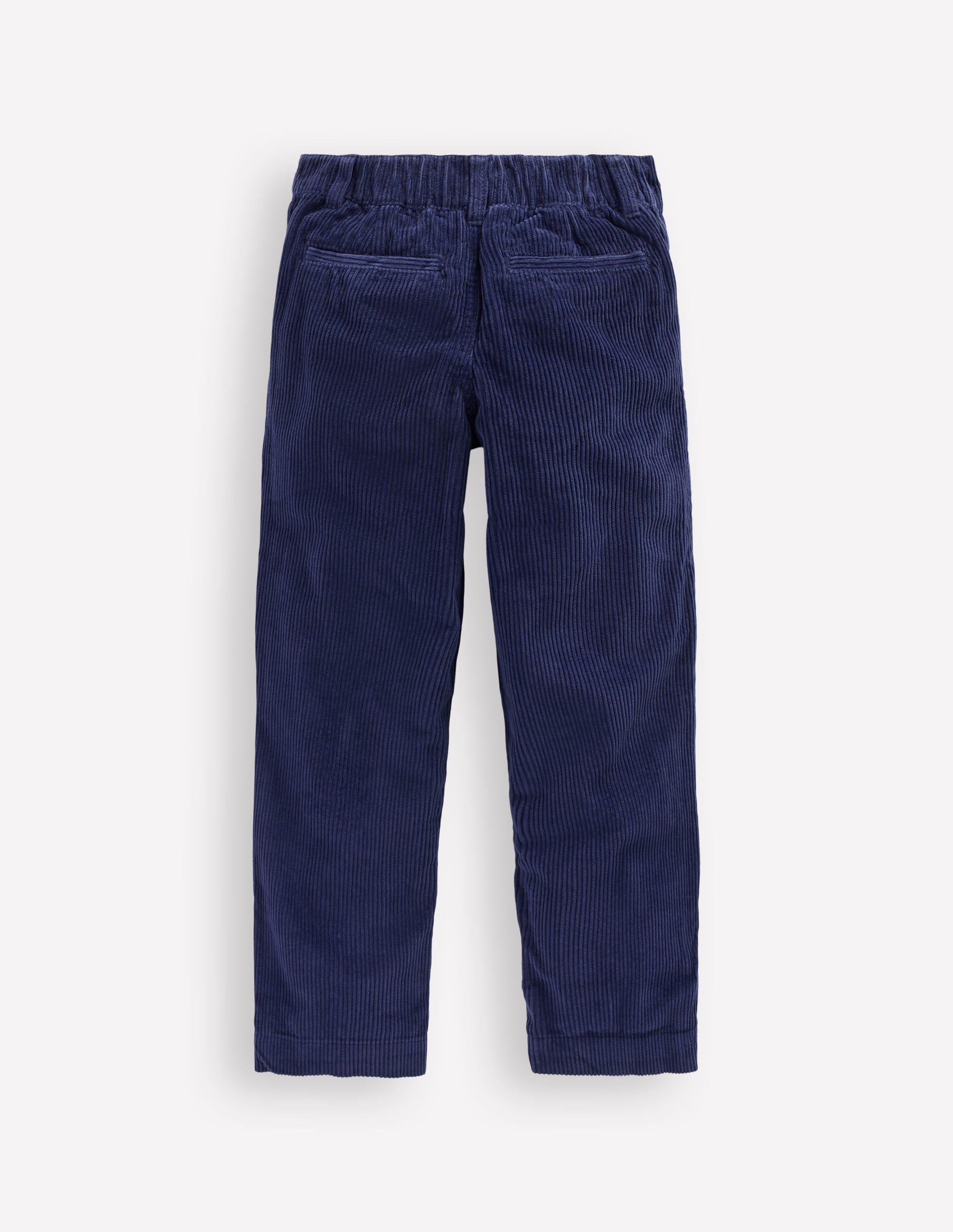 Everyday Straight Leg Trousers-College Navy Cord - Image 2