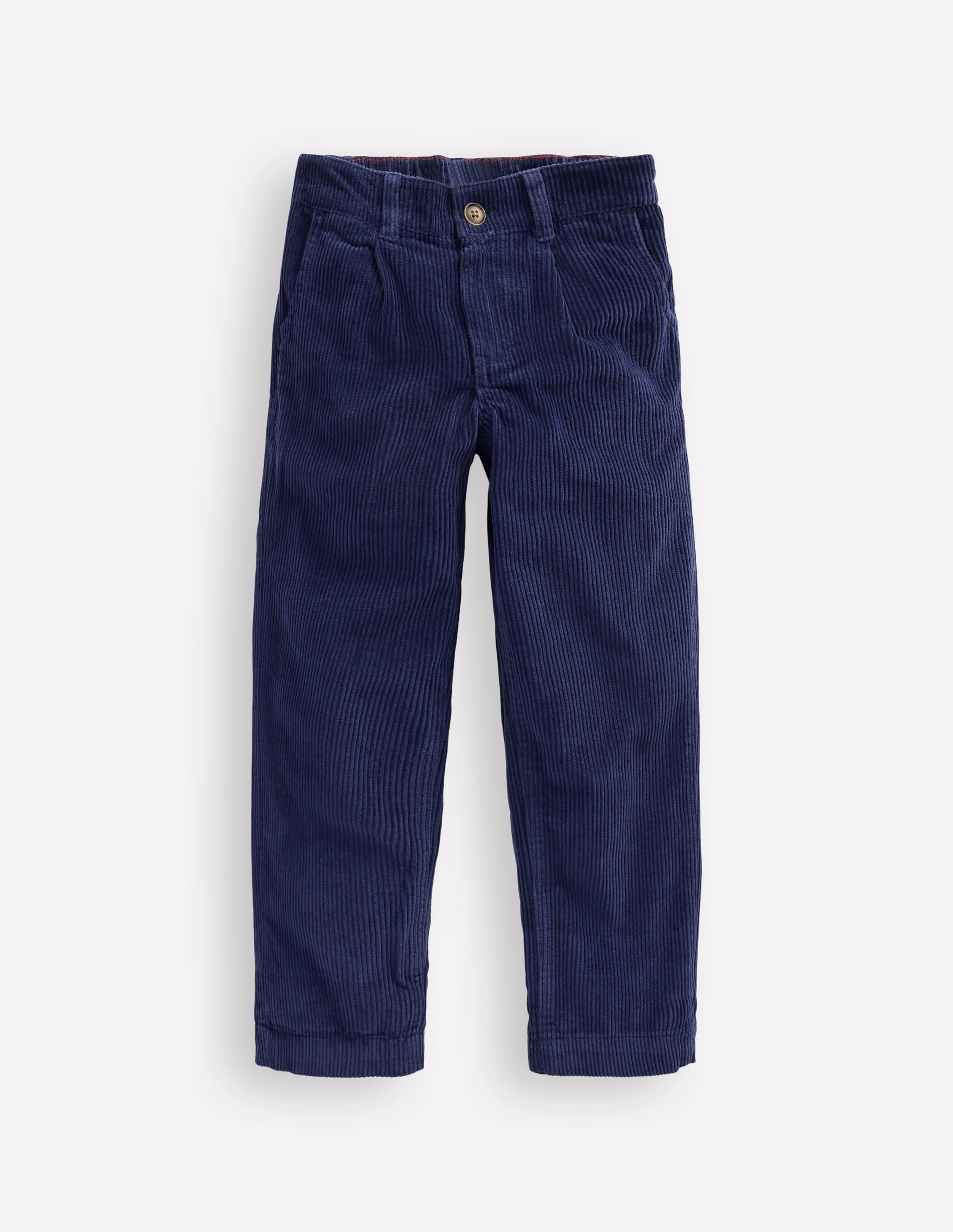 Everyday Straight Leg Trousers-College Navy Cord - Image 1