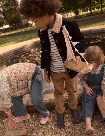 Everyday Straight Leg Trousers-Camel Cord-6