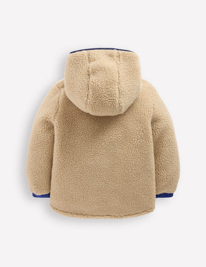 Reversible Cosy Borg Jacket-Mazarine Blue-2