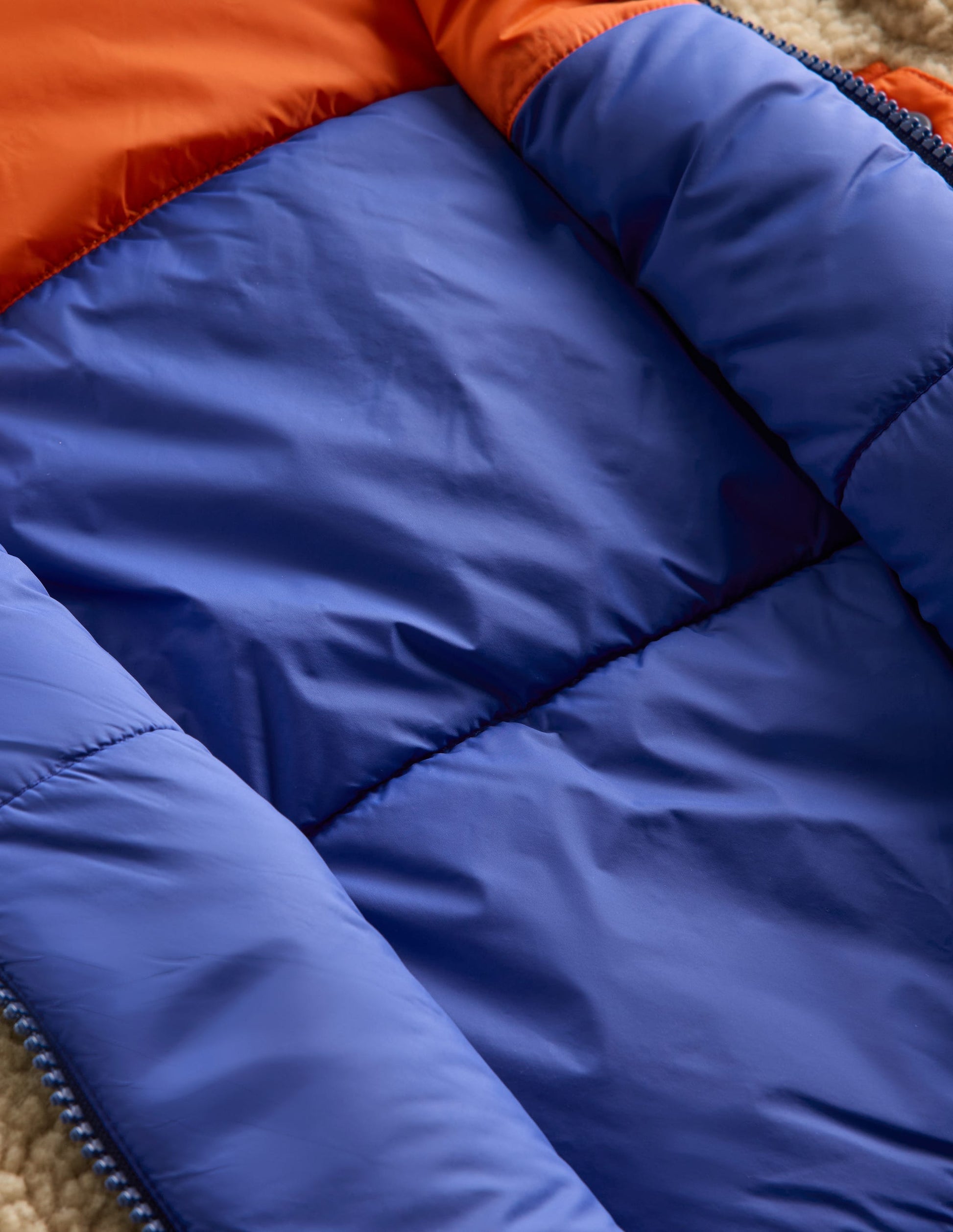 Reversible Cosy Borg Jacket-Mazarine Blue-4