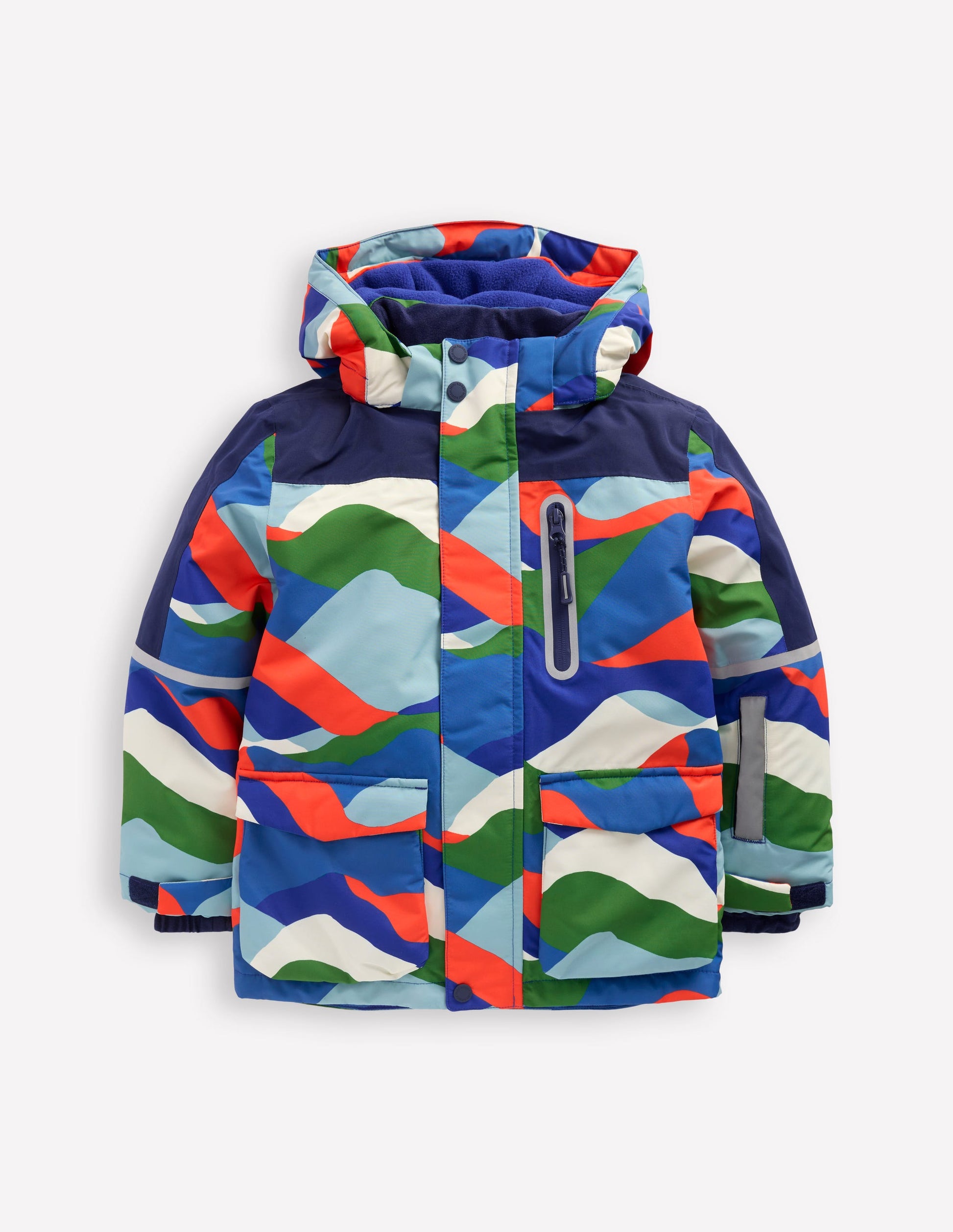 All-Weather Waterproof Coat-Multi Landscape Boden UK