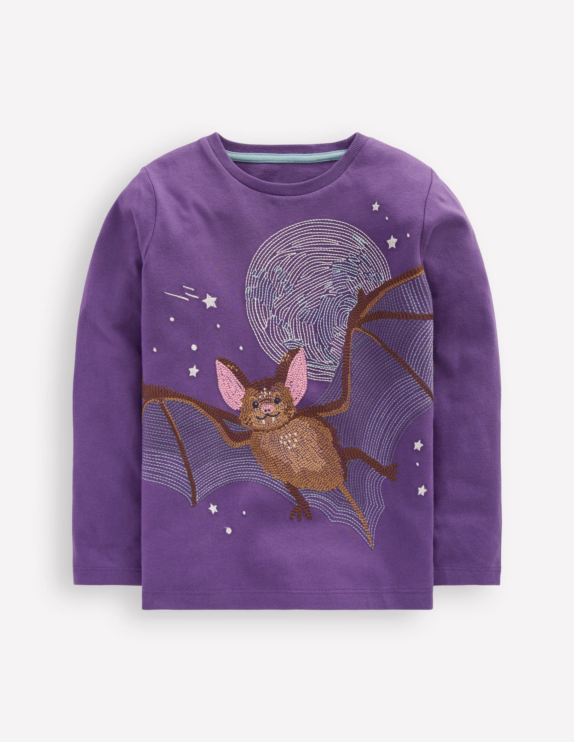 Glow Superstitch T-shirt-Mystic Purple Bat-1