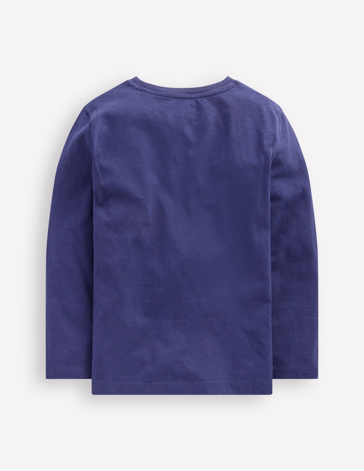 Zip Detail Appliqué T-shirt-Starboard Blue Caldron