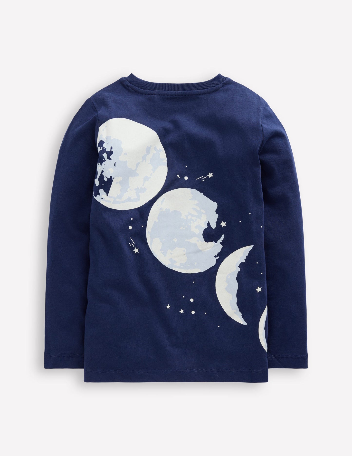 Long Sleeve Glow T-shirt-College Navy Moon