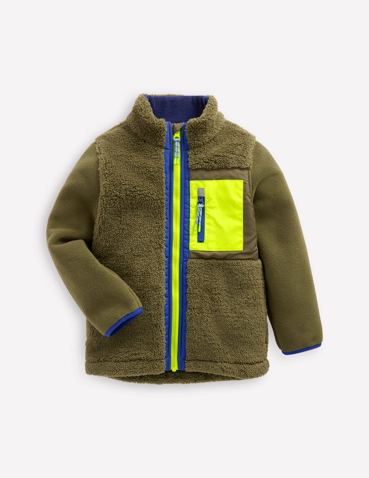 Cosy Windproof Fleece-Winter Moss