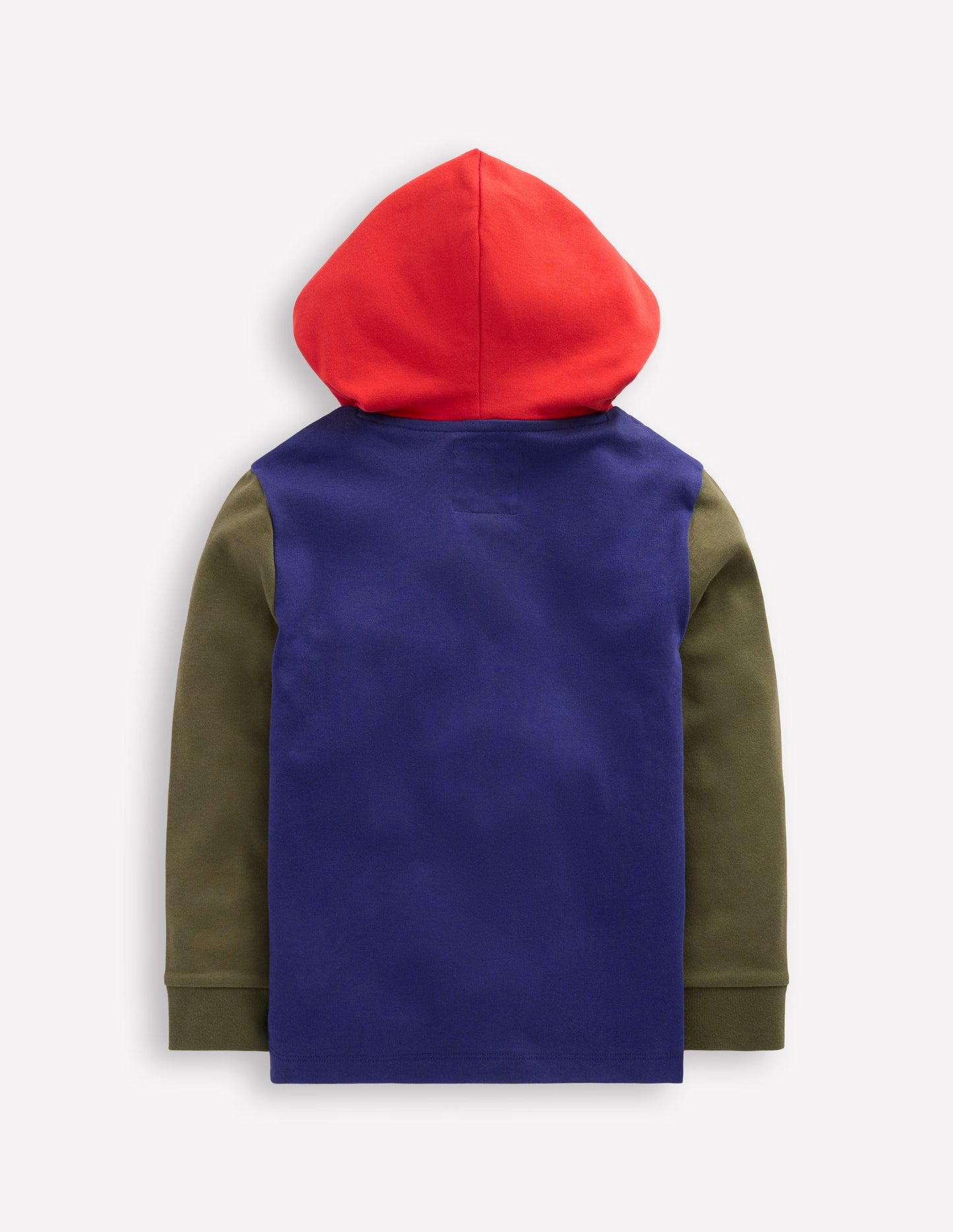 Hooded Mid-weight T-shirt-Starboard Blue/ Woodland Green