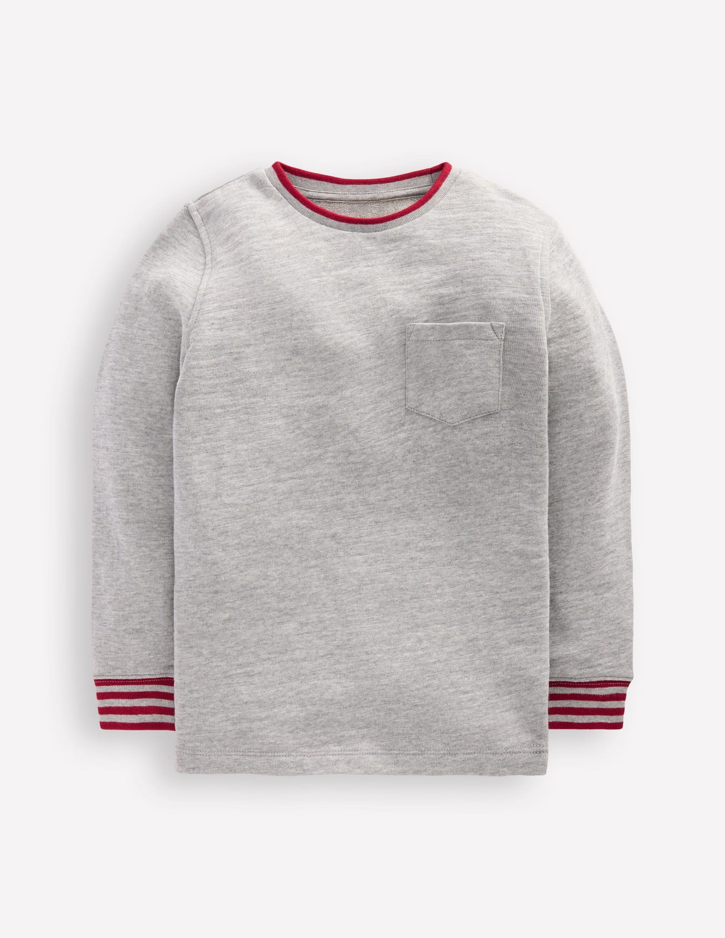 Cosy Mid-weight T-shirt-Grey Marl