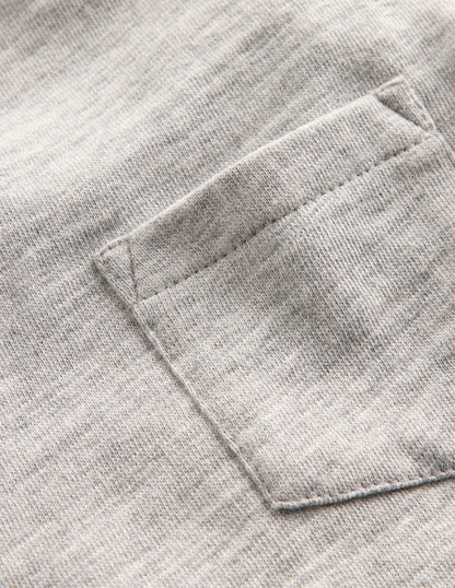 Cosy Mid-weight T-shirt-Grey Marl-3