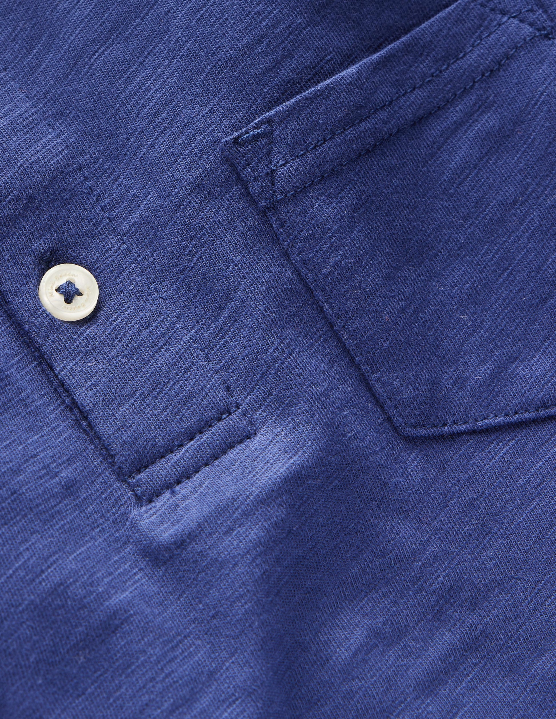 Long Sleeve Slub Polo-College Navy-3