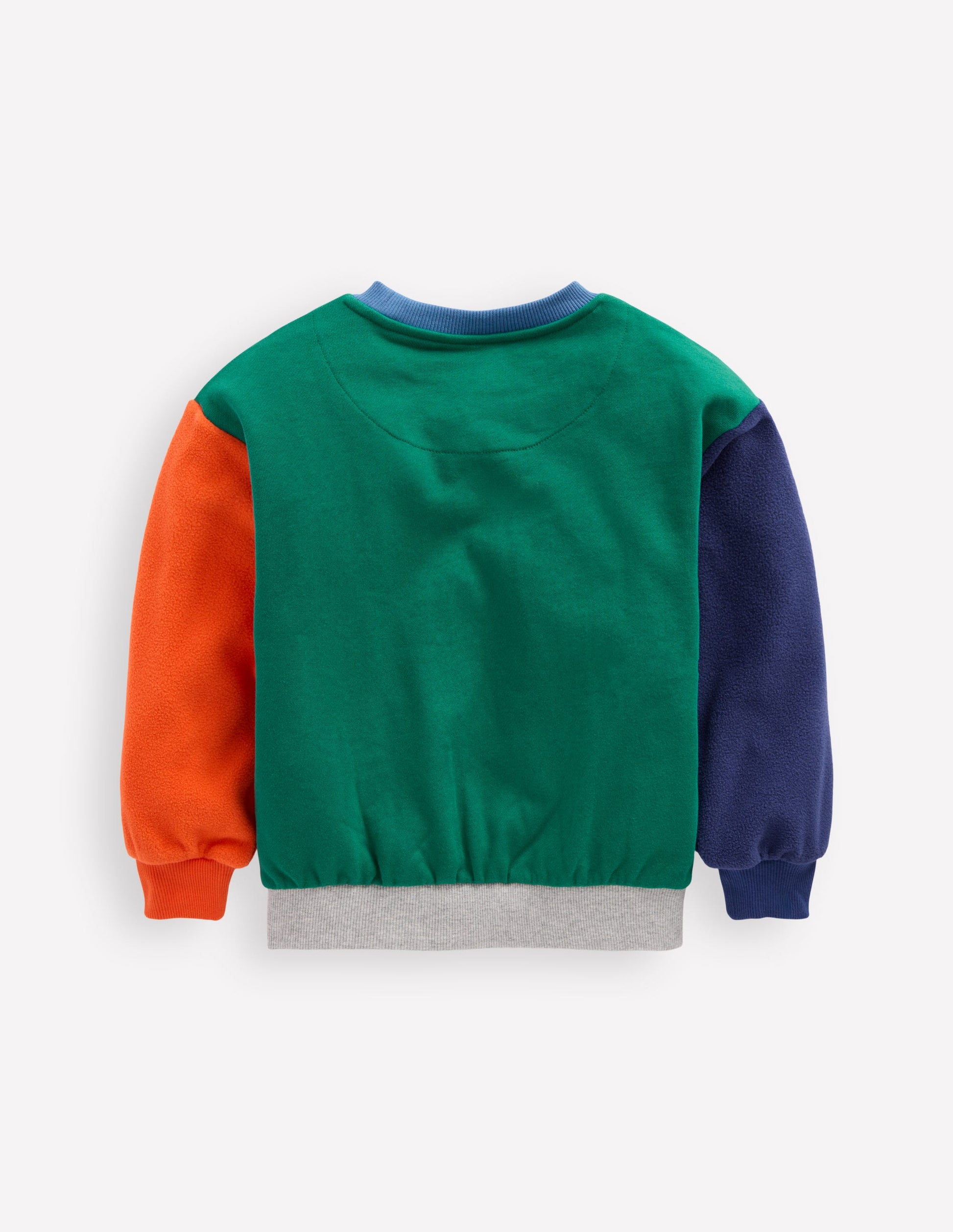 Colourblock Sweatshirt-Jewel Green Colourblock-2