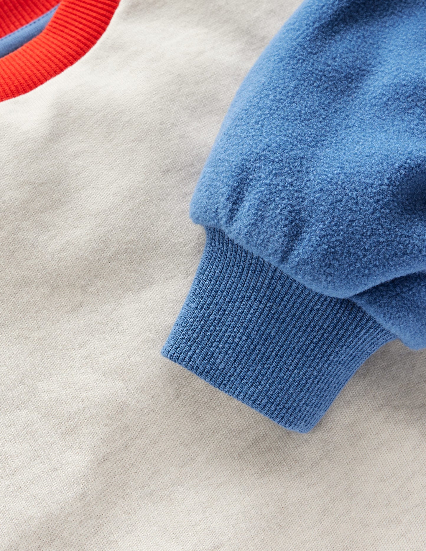 Colourblock Sweatshirt-Oatmeal Marl Colourblock