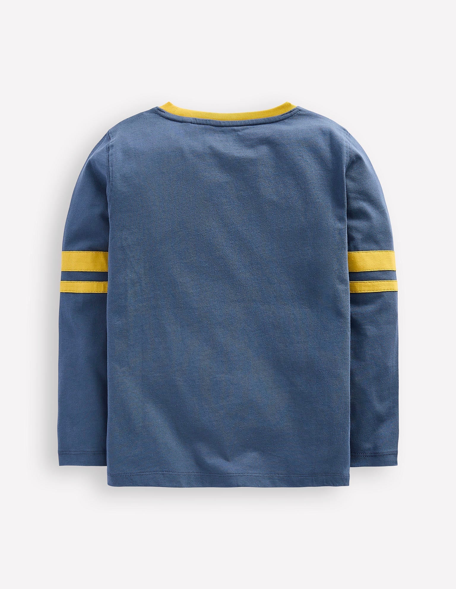 Colour Block T-shirt-Robot Blue/ Canary Yellow-2