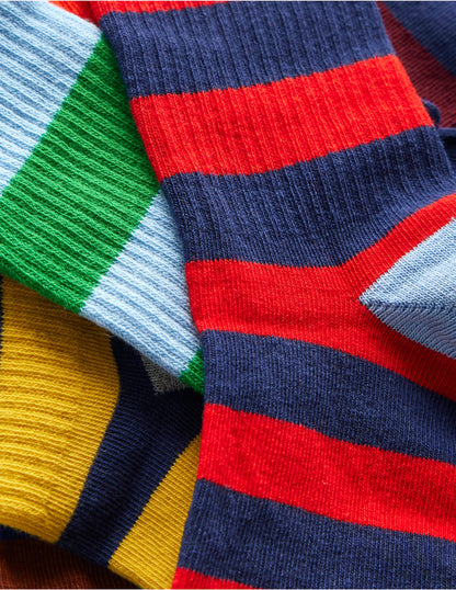 7-Pack Ribbed Socks-Multi Stripe-2