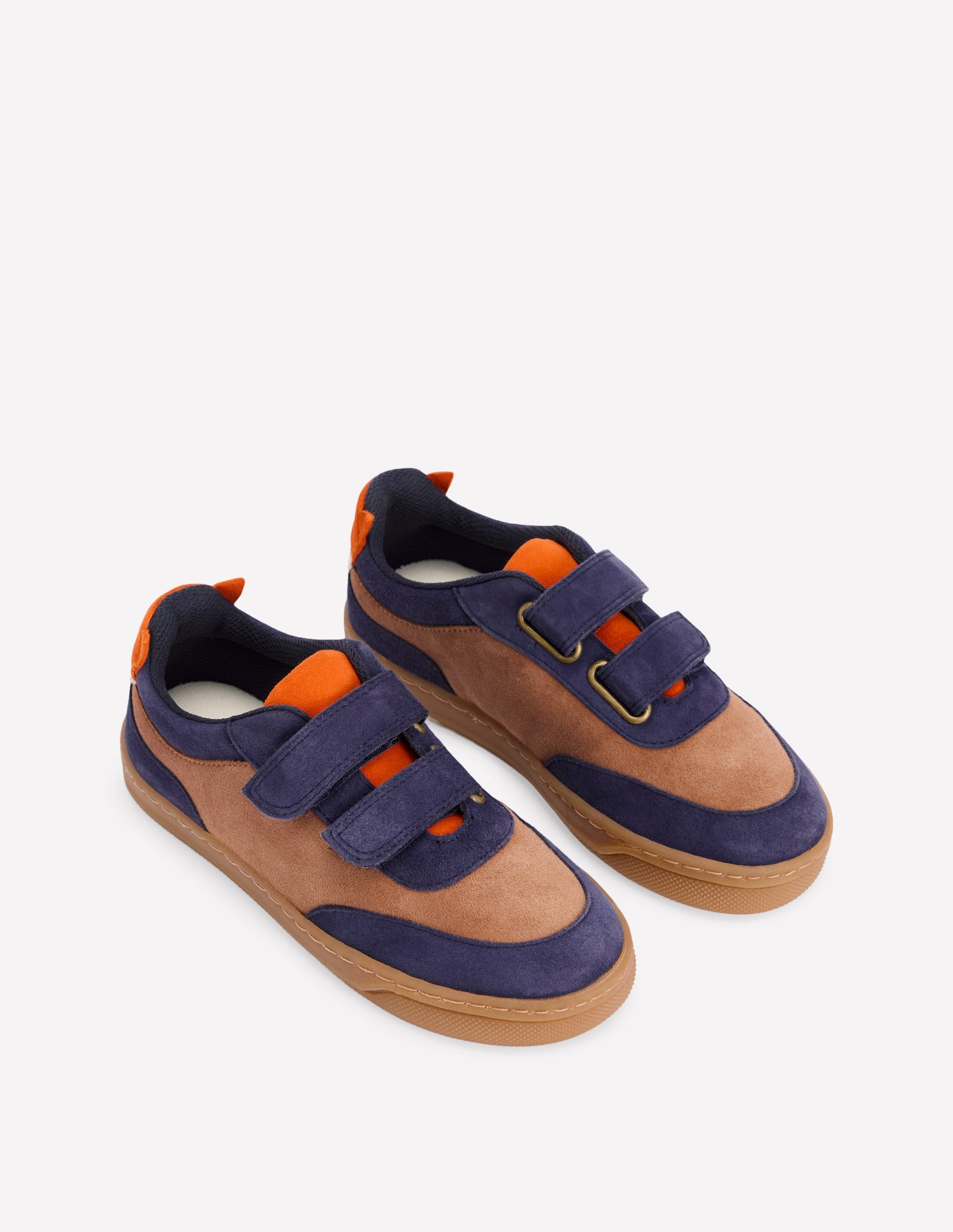 Colourblock Low Tops-Toffee Brown Fox-3