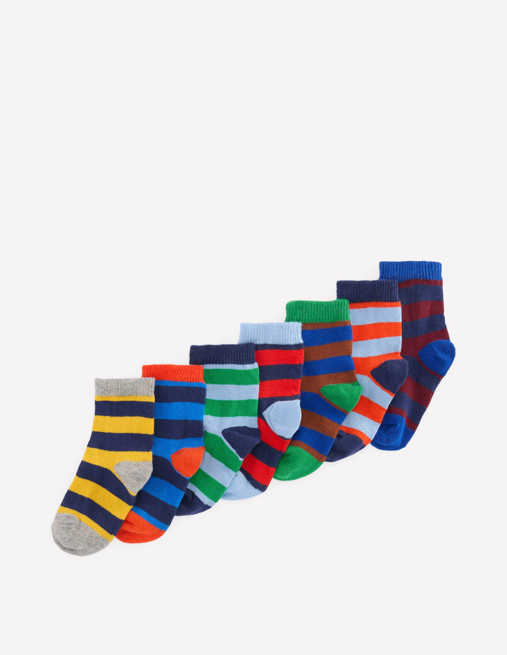 7-Pack Baby Socks-Multi Stripe