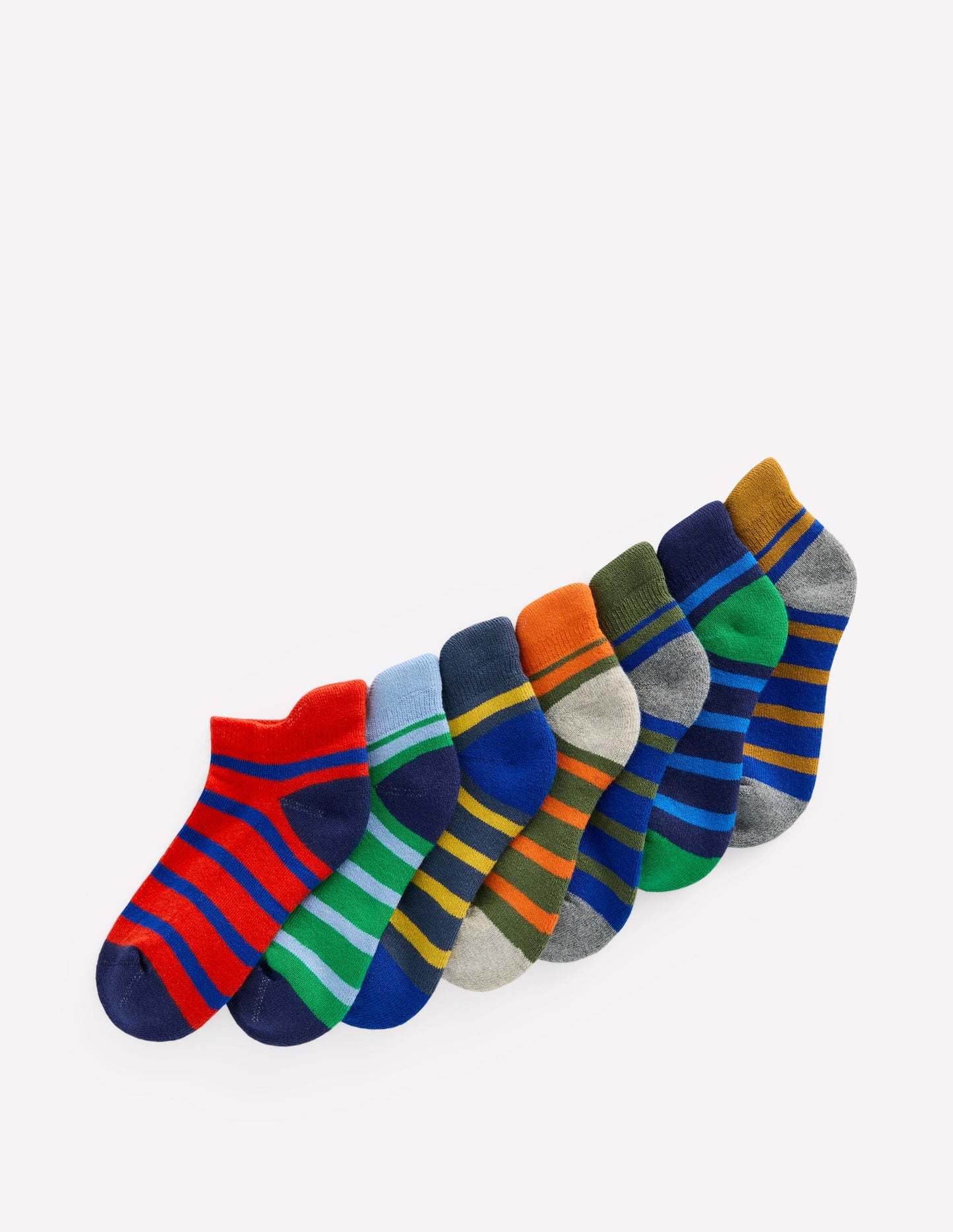 7-Pack Trainer Socks-Multi Breton