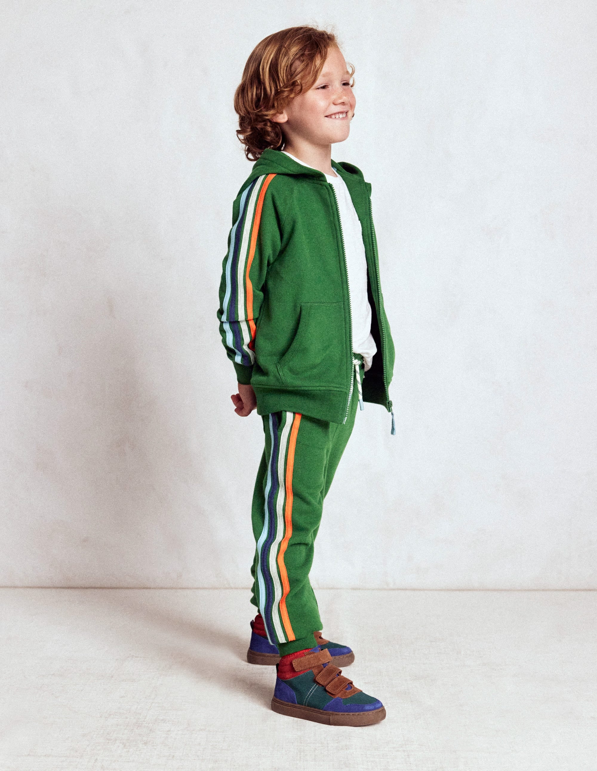Suede High Tops-Pine Green Colour Block - Image 2