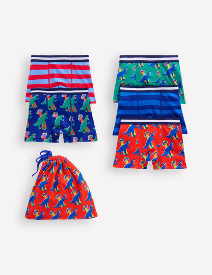 5-Pack Boxers-Multi Dino/Stripe-1