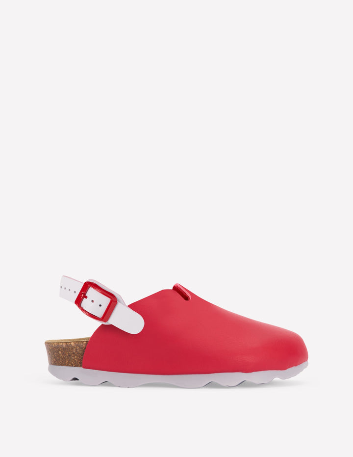 Colourblock Clogs-Firecracker Red