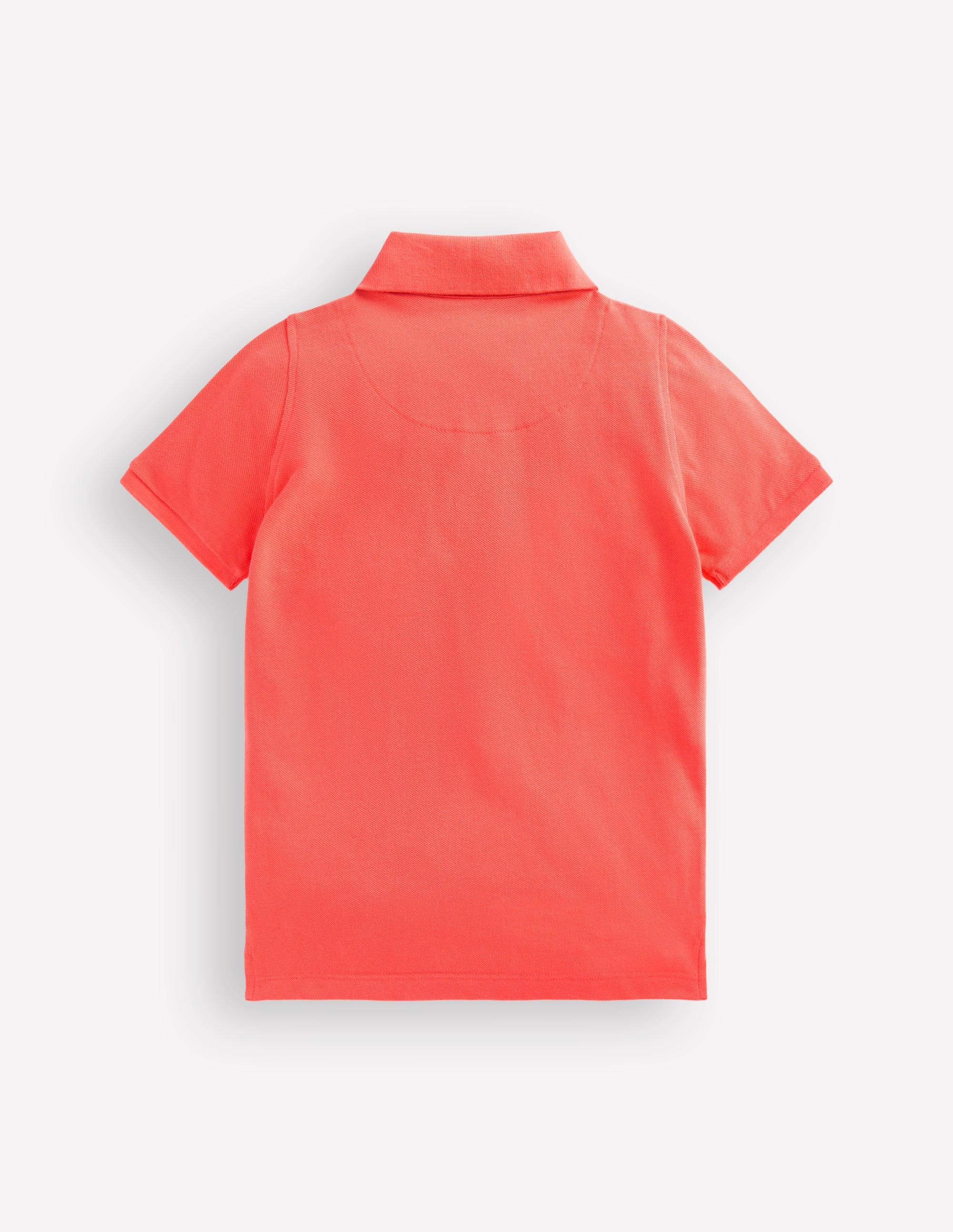 Piqué Polo Shirt-Coral Orange - Image 2