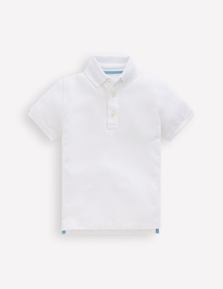 Piqué Polo Shirt-White