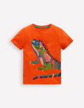 Superstitch T-Shirt-Bright Orange Iguana