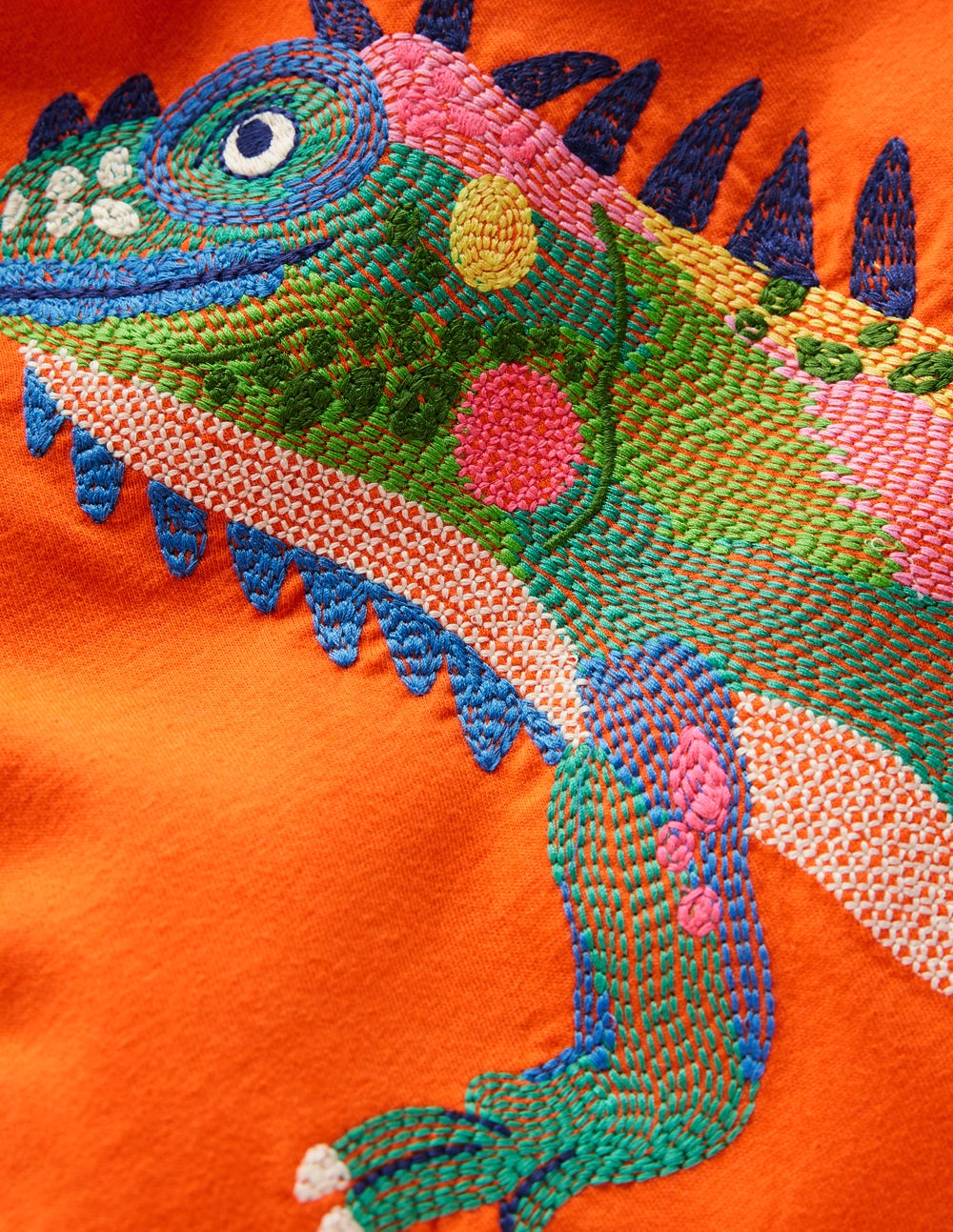 Superstitch T-Shirt-Bright Orange Iguana - Image 3