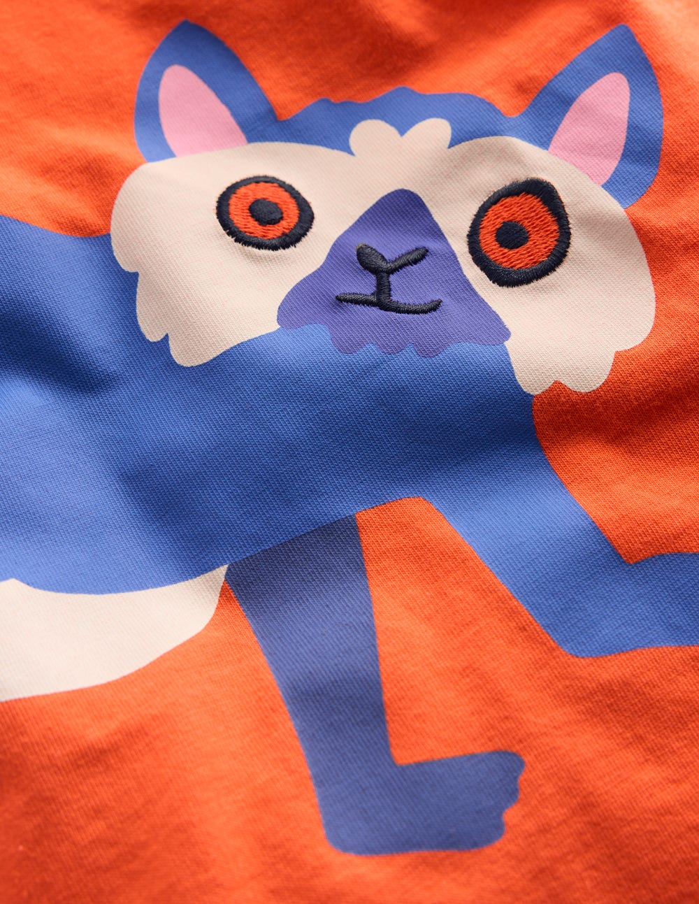 Fun Graphic T-shirt-Vermillion Orange Limur - Image 3