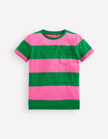 Everyday Short Sleeve T-Shirt-Sorbet Pink/ Rich Emerald