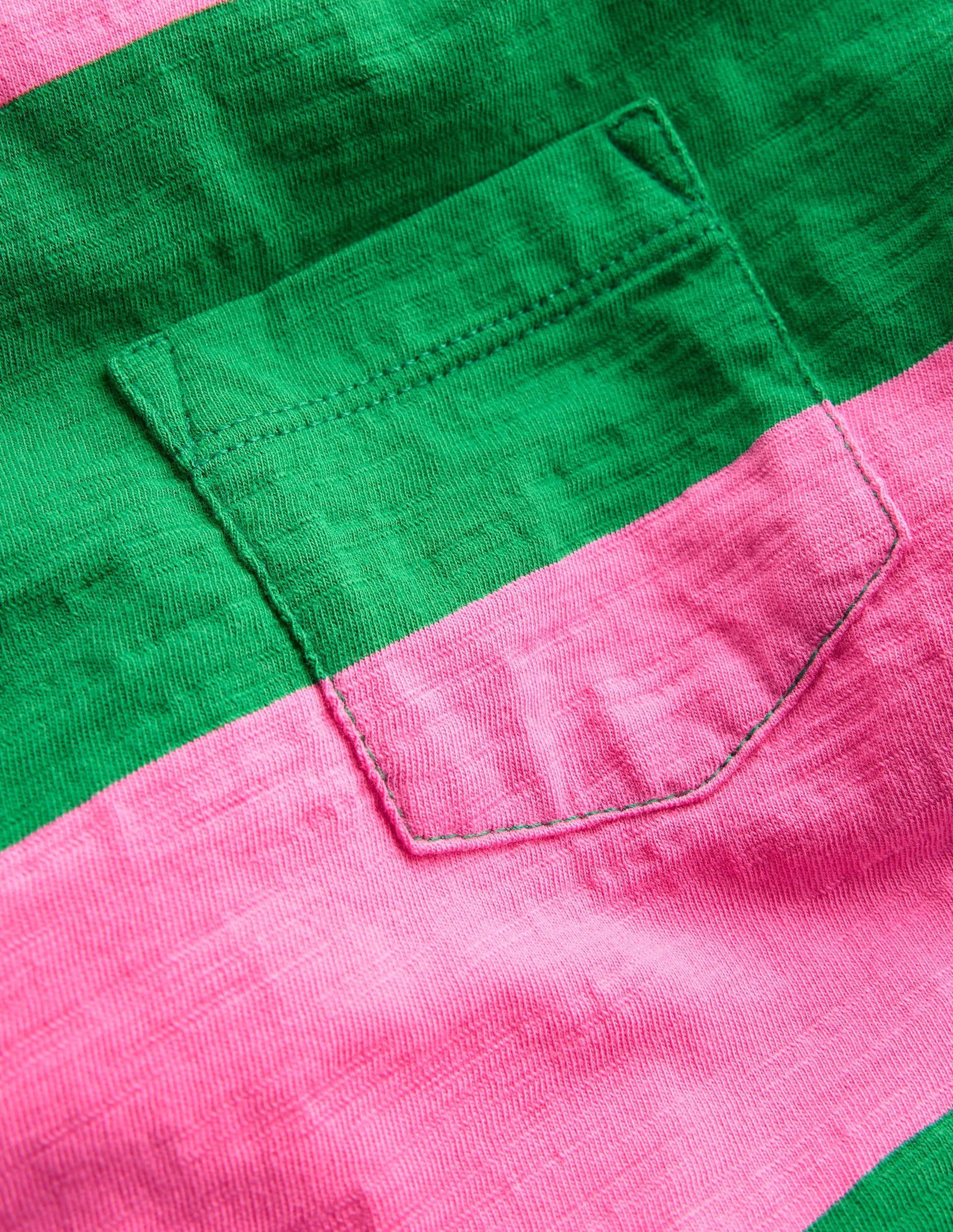 Everyday Short Sleeve T-Shirt-Sorbet Pink/ Rich Emerald - Image 3
