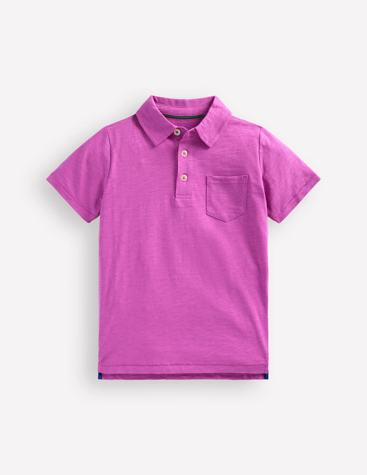 Slub Polo Shirt-Foxglove Purple - Image 1
