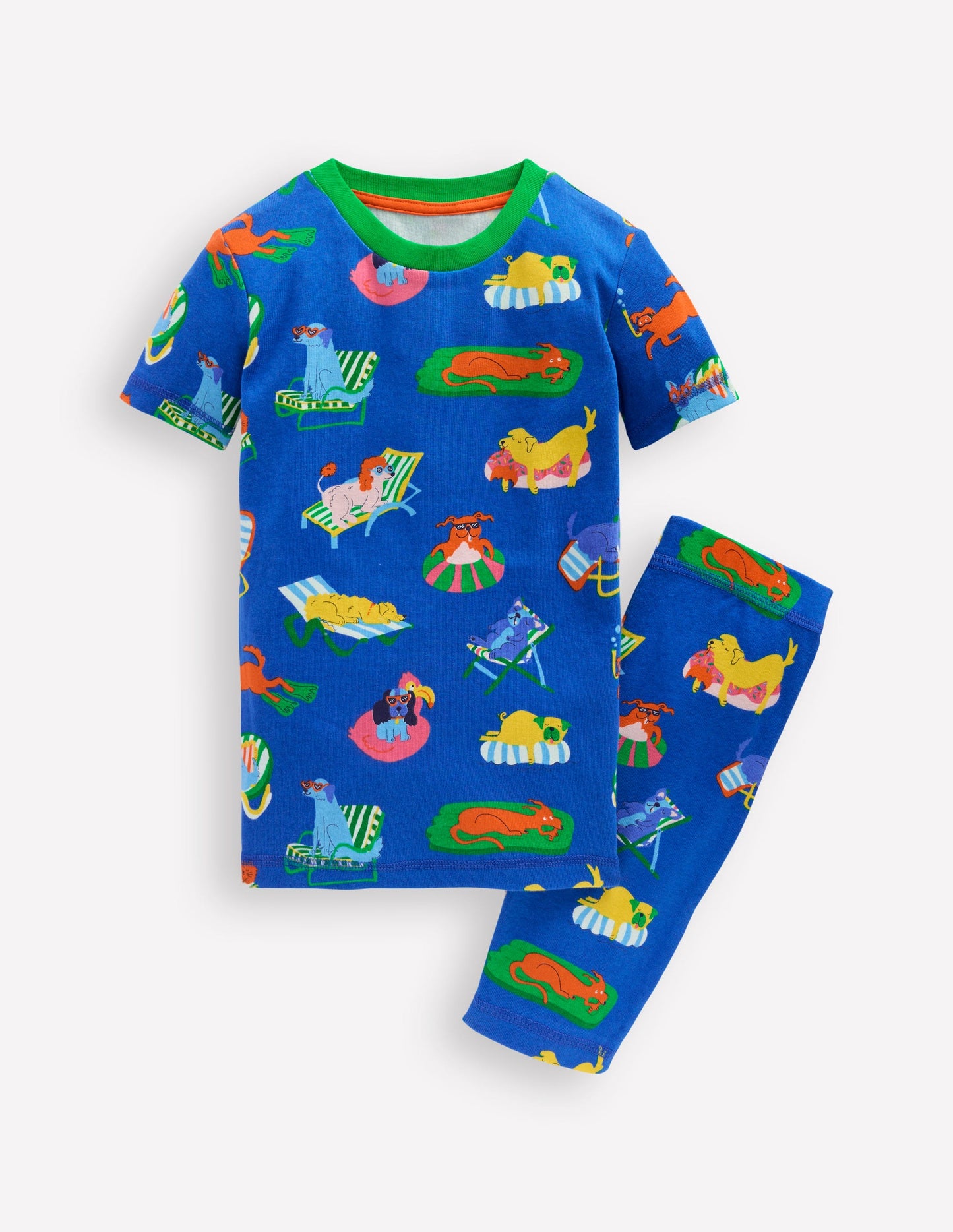 Snug Short John Pyjamas-Poolside Pets