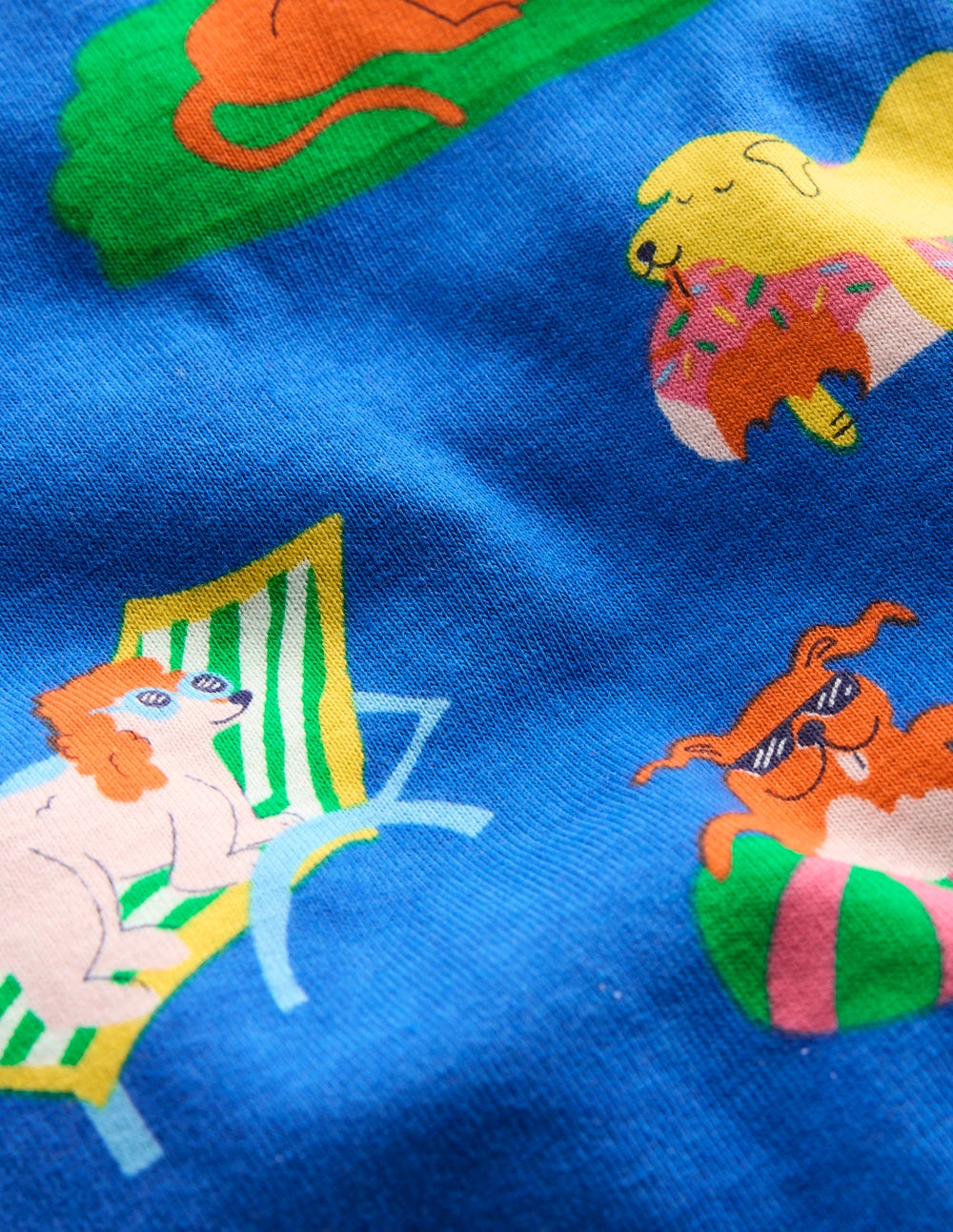 Snug Short John Pyjamas-Poolside Pets