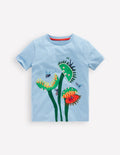 Lift-The-Flap T-shirt-Glacier Blue Fly Trap