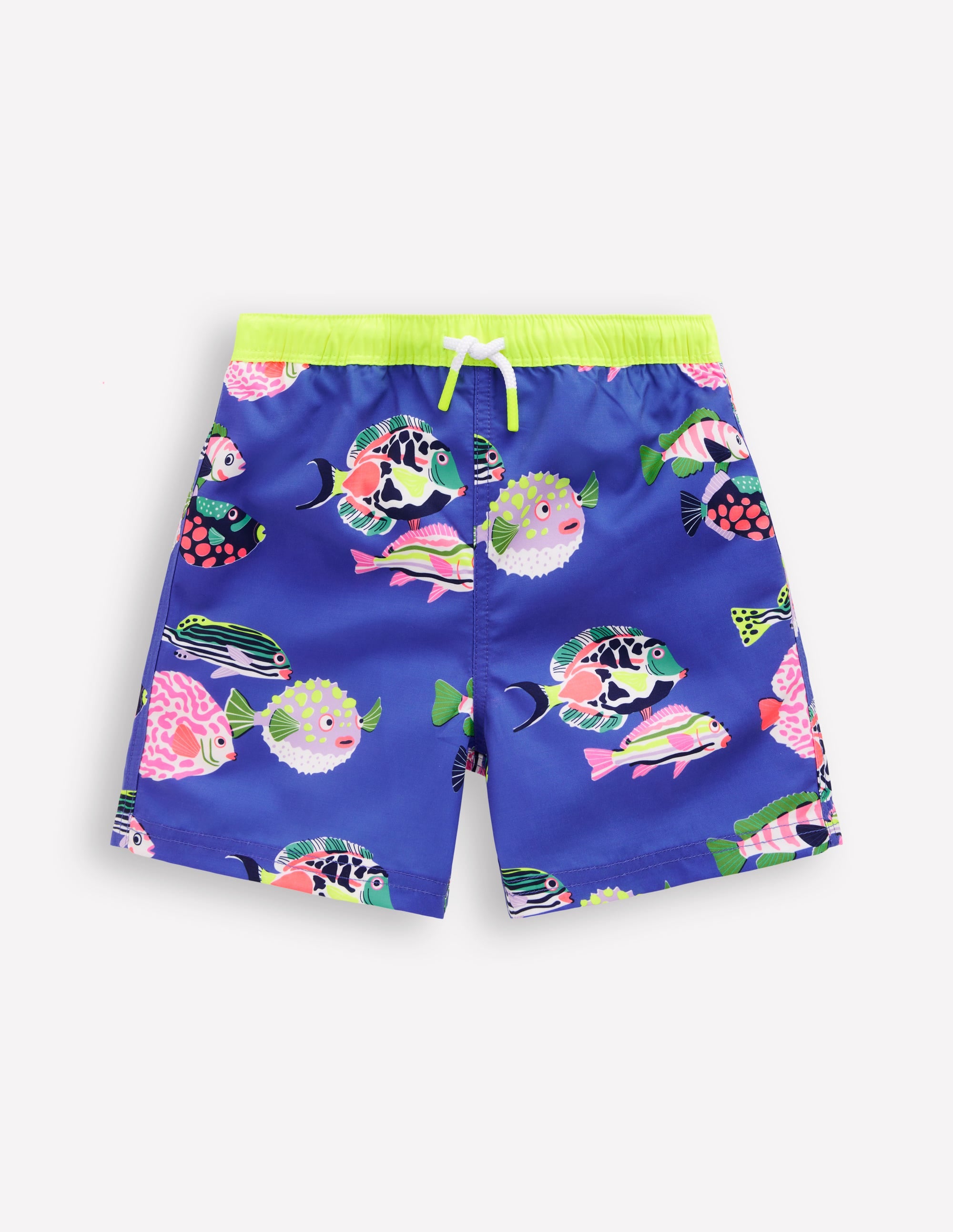 Swim Shorts-Blue Heron Fish - Image 1