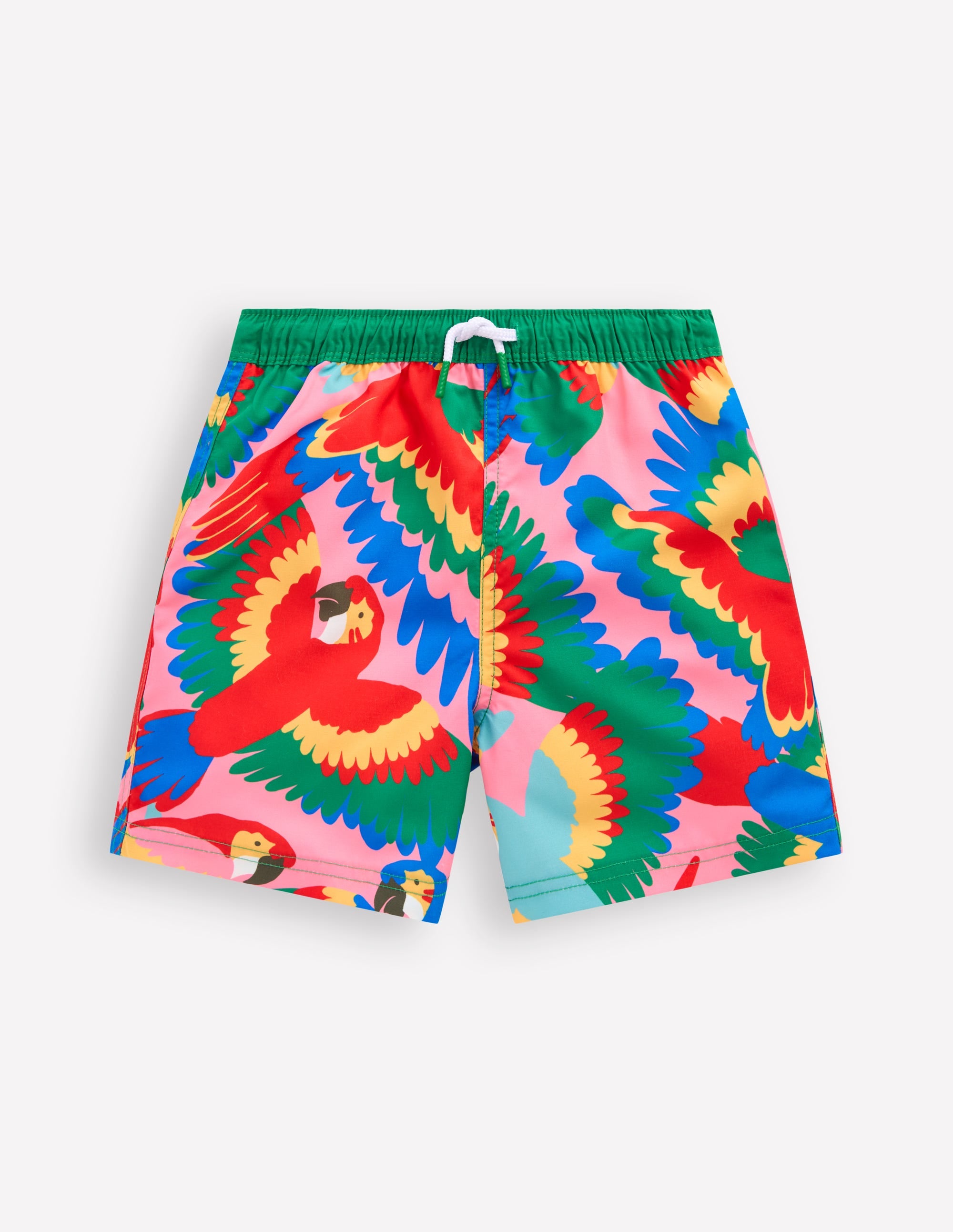 Swim Shorts-Multi Rainbow Parrot - Image 1