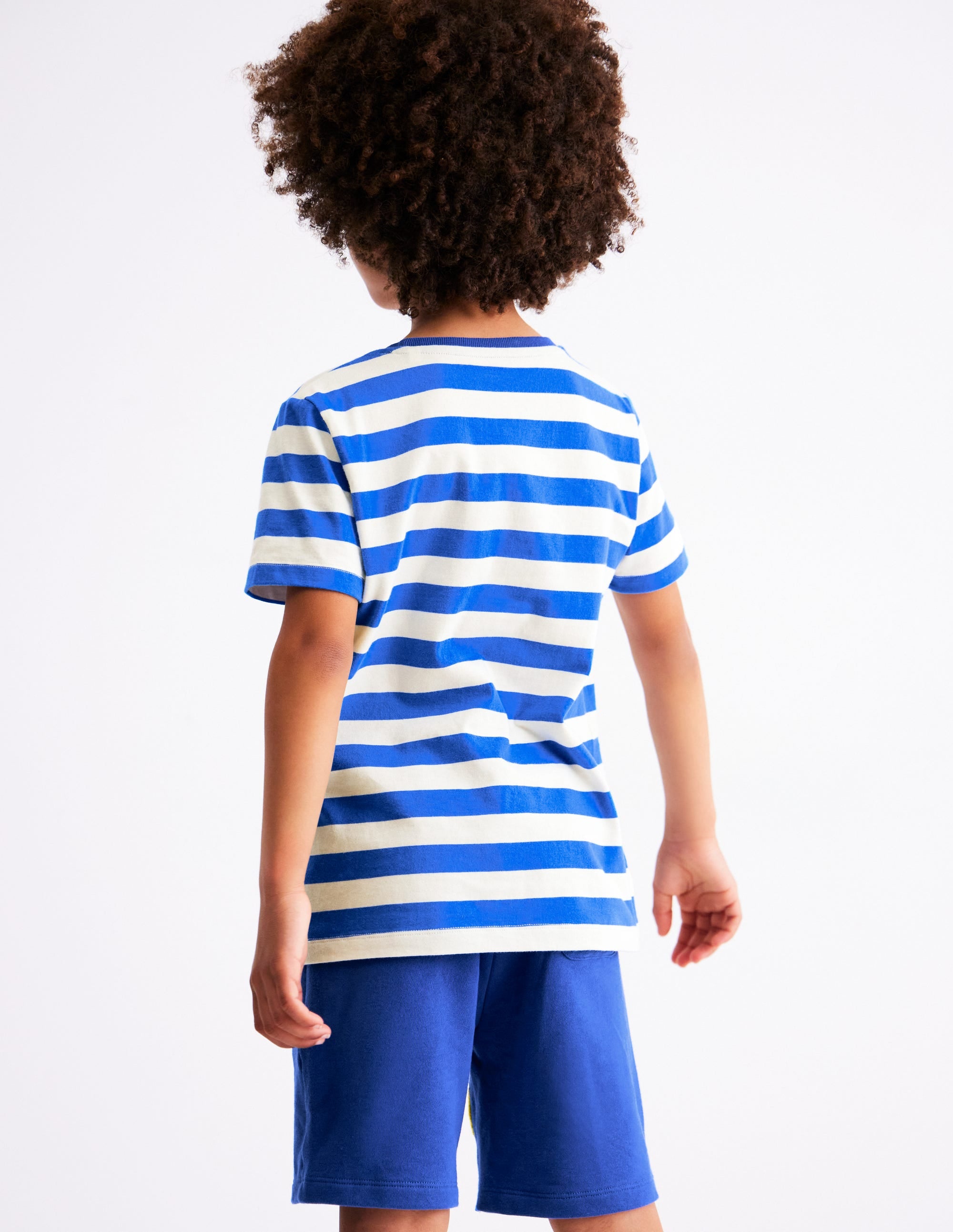 Short Sleeve Bouclé T-shirt-Gallery Blue/ Ivory Fruit Face - Image 2