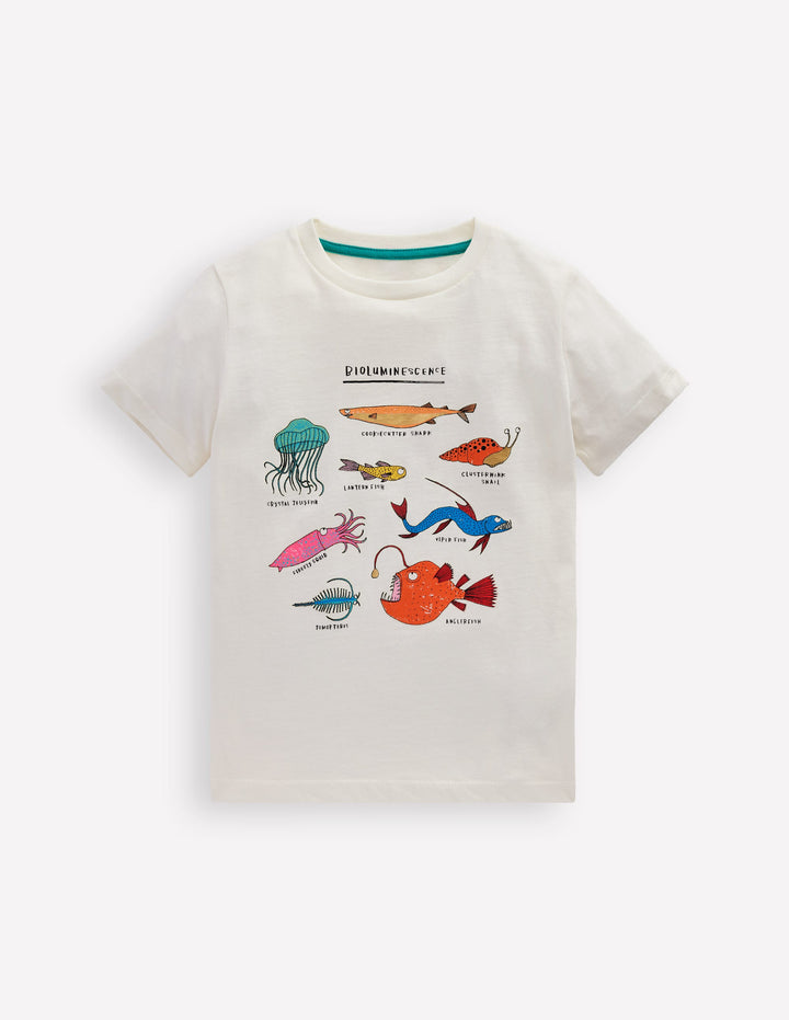 Glow-In-The-Dark T-shirt-Soft Ivory Bio