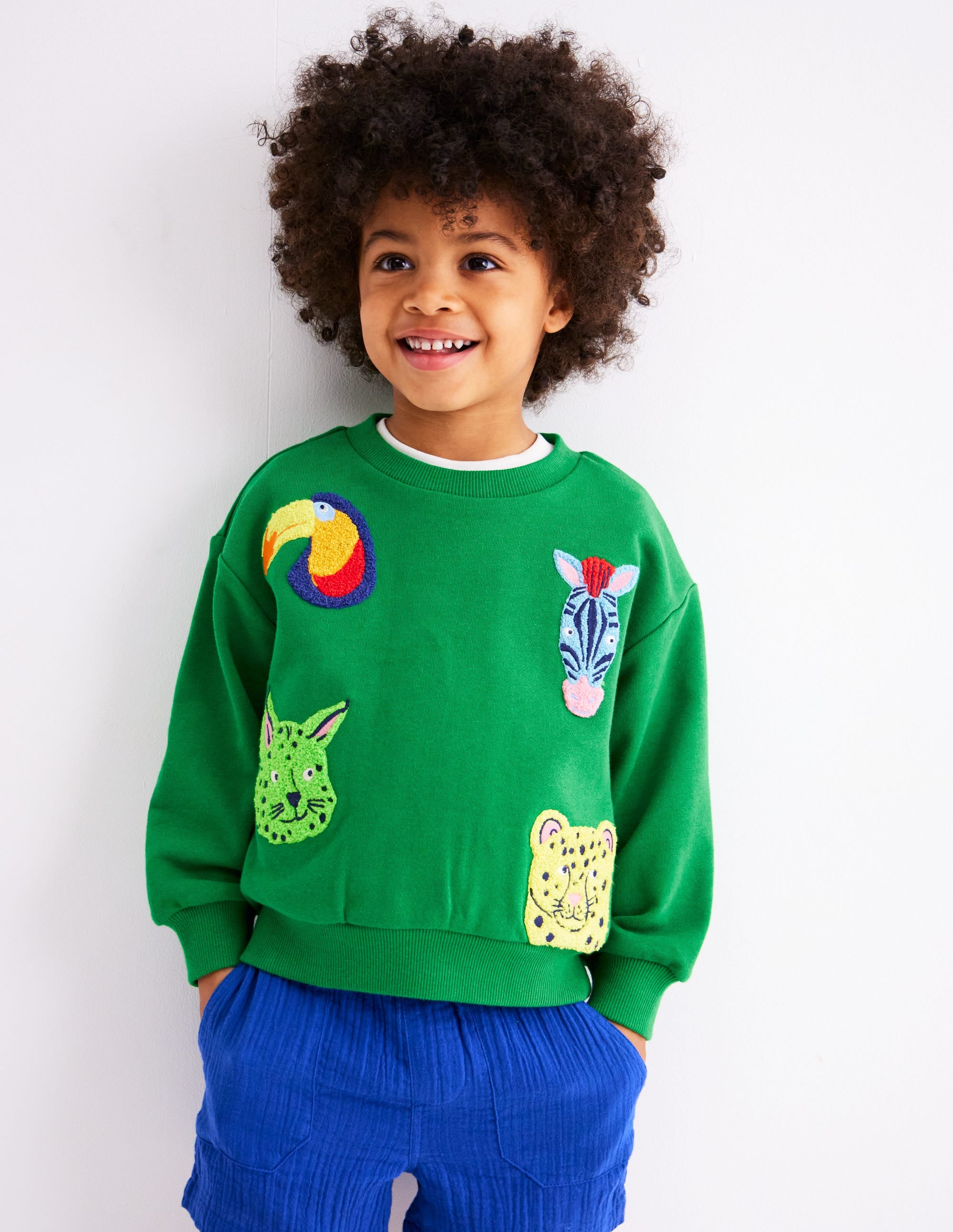 Fun Sweatshirt-Multi Animal Faces - Image 2