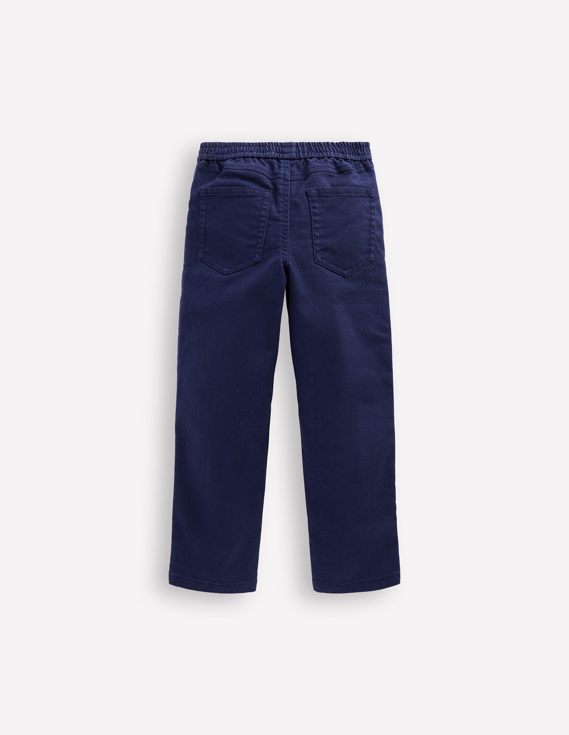 Pull-on Cotton Trouser-Navy-2
