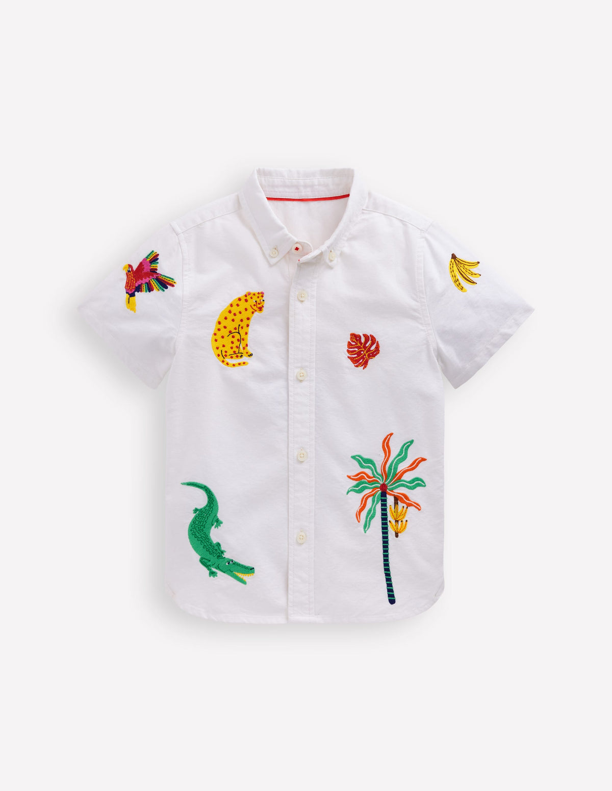 Fun Cotton Shirt-Campanula Jungle Embroidery - Image 4
