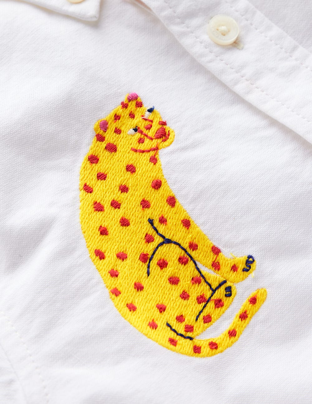 Fun Cotton Shirt-Campanula Jungle Embroidery - Image 6