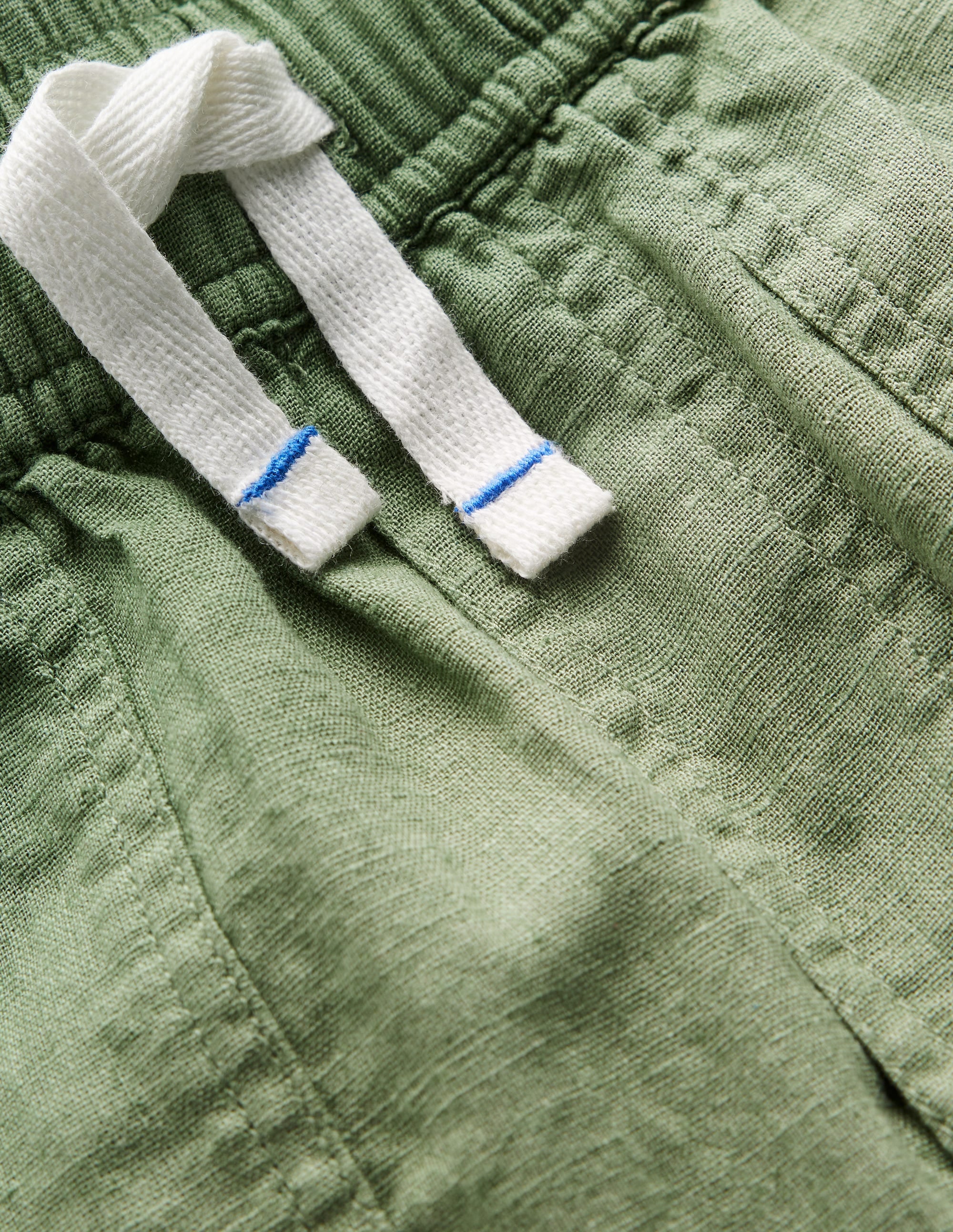 Cotton Linen Pull-on Trouser-Newt Green - Image 3