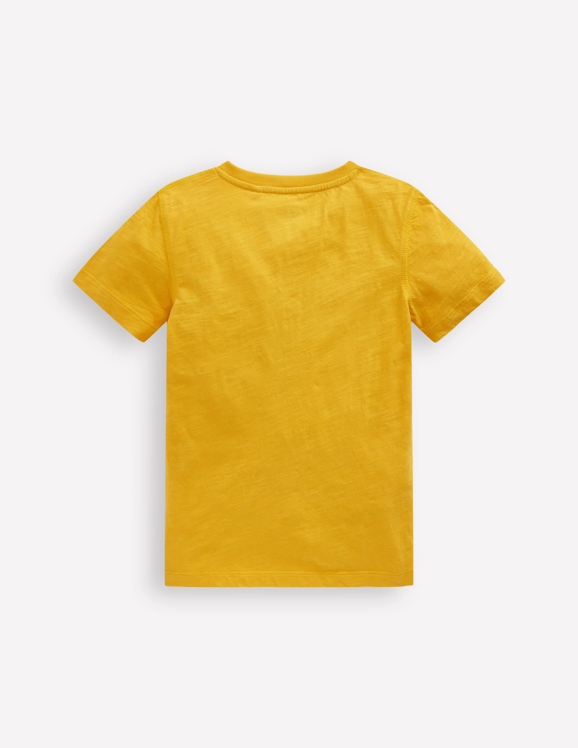 Short Sleeve Henley T-Shirt-Yellow - Image 2
