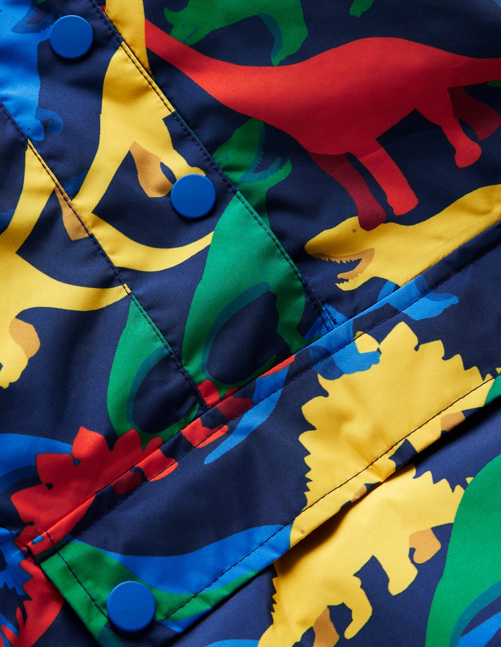 Waterproof Pop Over Jacket-College Navy Multi Dinos-3