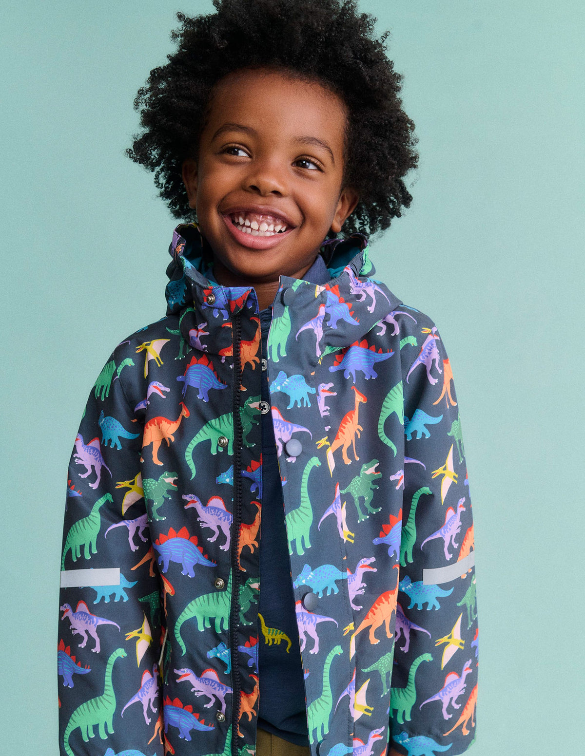 Waterproof Fisherman's Jacket-Robot Blue Dinos - Image 6