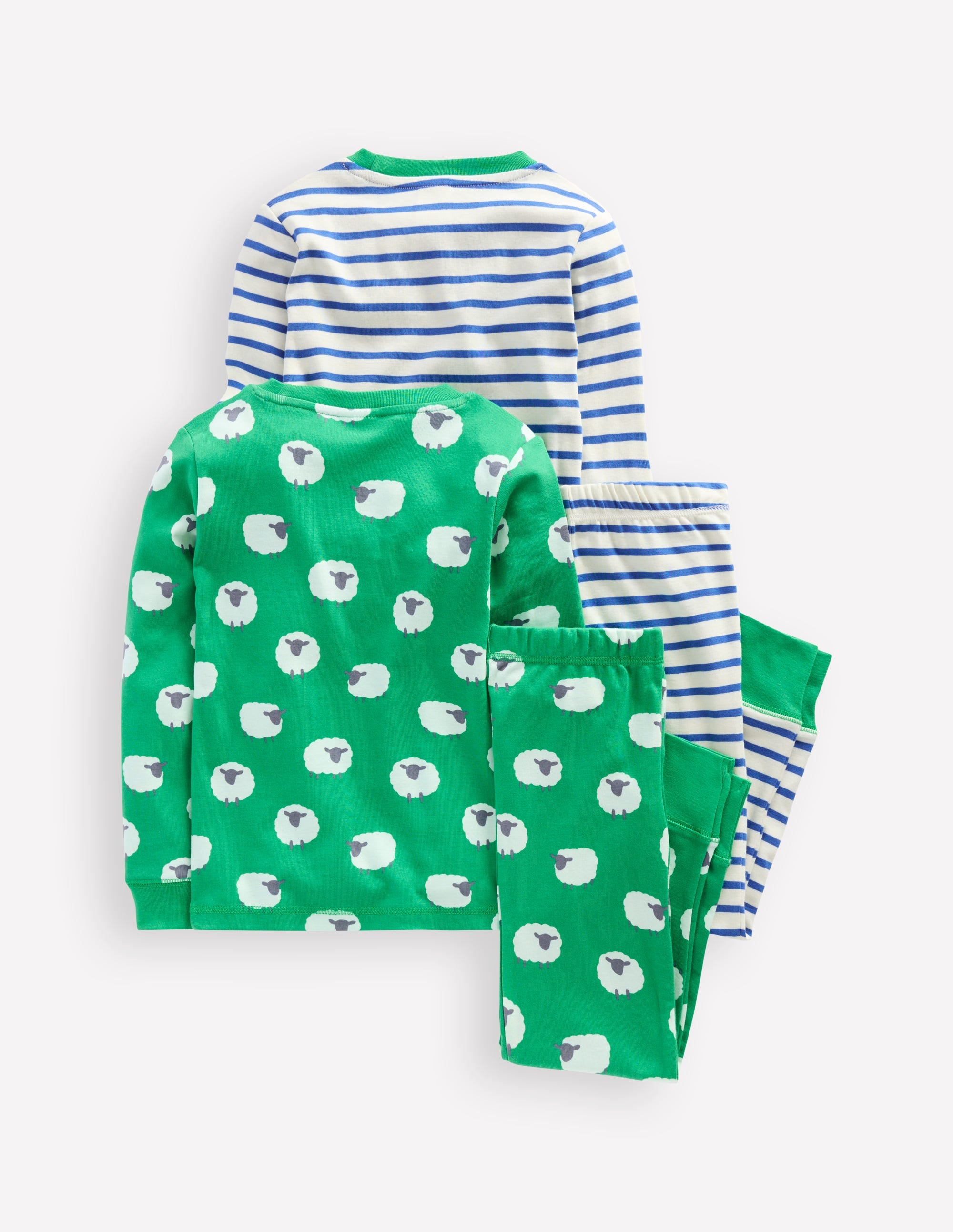 Snug Twin Pack Pyjamas-Trinity Green Sheep - Image 2